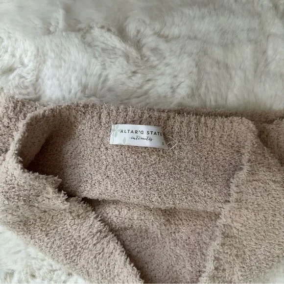 Alter’d State tan fuzzy tube crop top - Picture 5 of 5